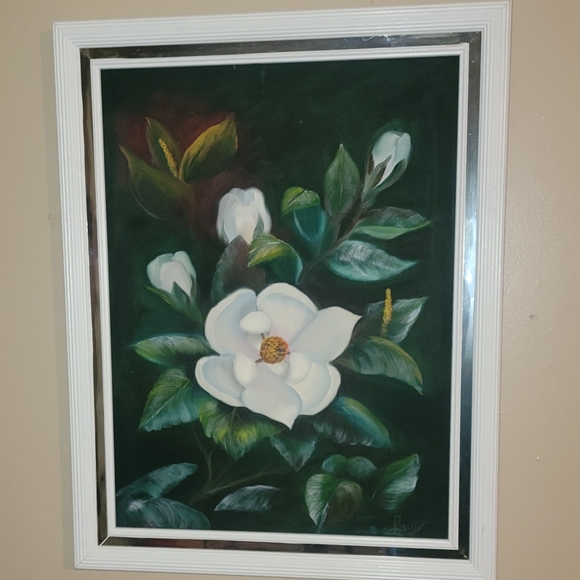 BEAUTIFUL VINTAGE OIL ON CANVAS PAINTING SIGNED BY LISETTE - Picture 2 of 11